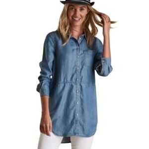 BARBOUR Size 4 Sailboat Shirt